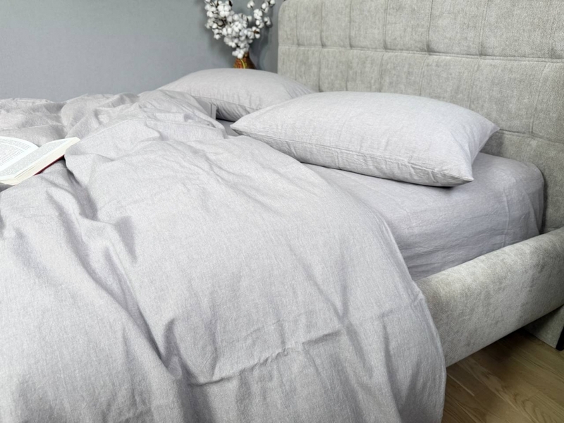 Постільна білизна Rock Gray, варена бавовна (Washed Cotton) W1351 - зображення 8