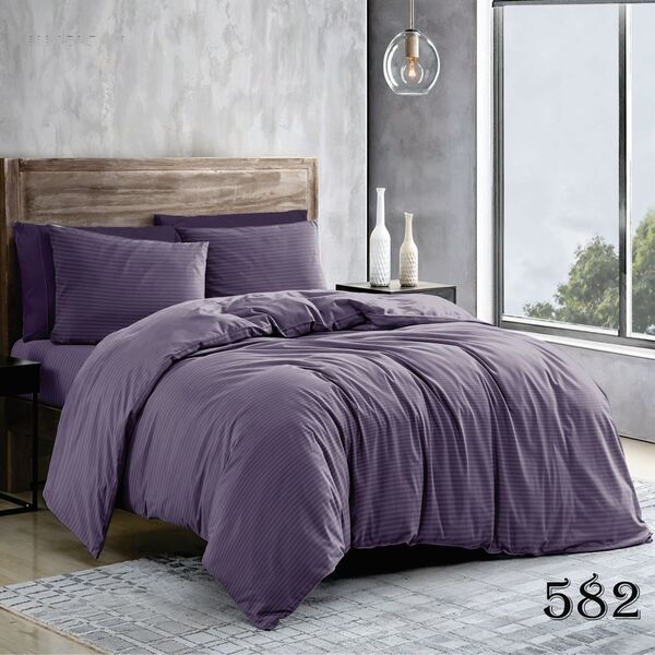 Комплект постільної білизни Aubergine Dream, євро, Ранфорс, ТМ Pretty 582 - зображення 1