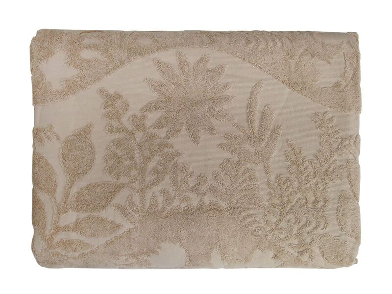 Простирадло жакардове махрове Parisa Home 200x220 беж - зображення 1