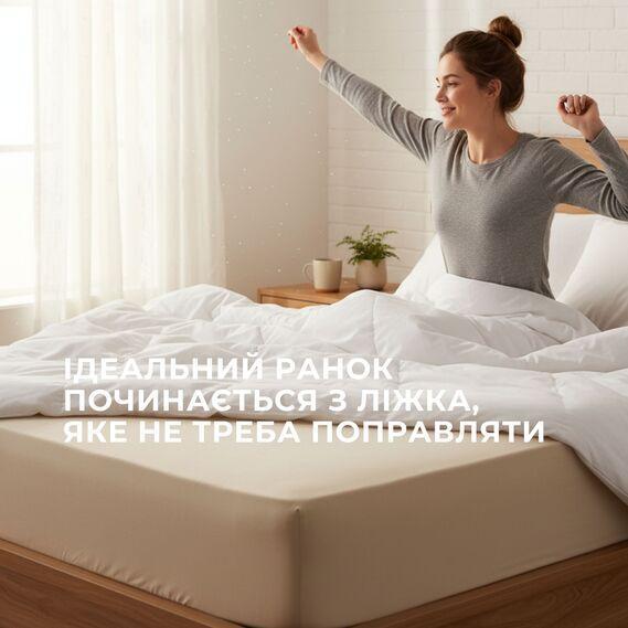 Простирадло трикотажне на гумці IDEIA 160x200x35 см м’ята - зображення 8