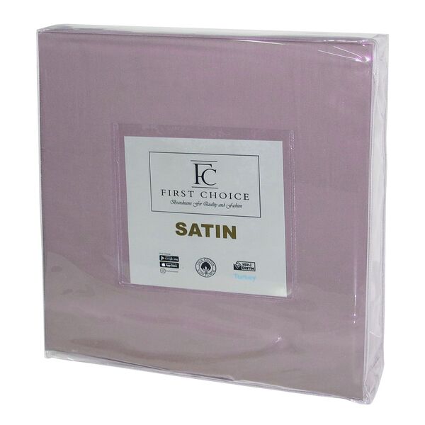 Простирадло на резинцi First Choice Сатин 180x200+2x50x70 (Lilac) - зображення 2