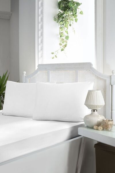 Простирадло на резинцi First Choice Сатин 180x200+2x50x70 (White) - зображення 1