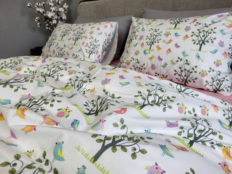 Комплект постільної білизни Пташенята, cotton Цільн. - зображення 3