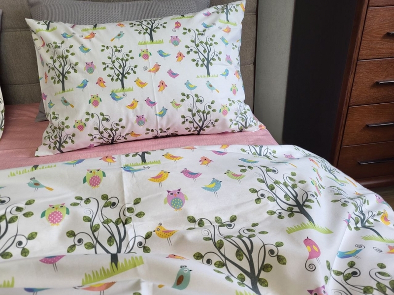 Комплект постільної білизни Пташенята, cotton Цільн. - зображення 7