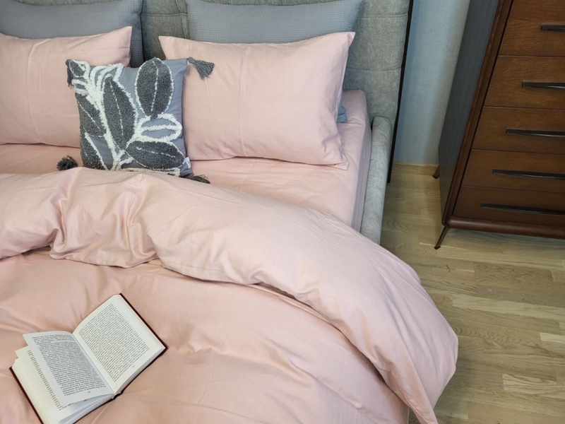 Комплект постільної білизни Пудровый N16564, Turkish flannel - изображение 1