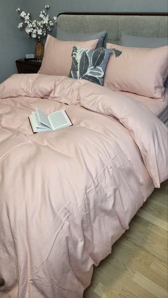 Комплект постільної білизни Пудровый N16564, Turkish flannel - изображение 7