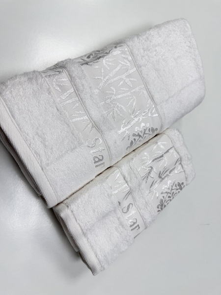 Рушники махрові RUBY BAMBOO, 100 бамбук 550 гм2, білі, ТМ Cestepe - зображення 2
