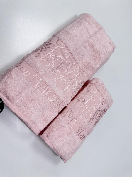 Рушники махрові RUBY BAMBOO, 100 бамбук 550 гм2, персиковий, ТМ Cestepe - зображення 2