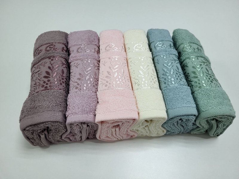 Полотенца махровые VIP COTTON ROWAN, шоколад - изображение 3