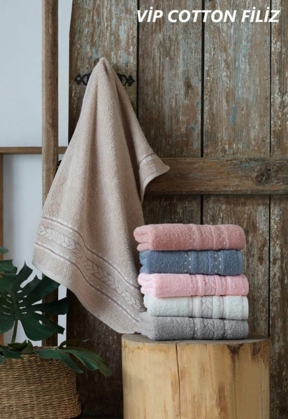 Рушник махровий сауна VIP COTTON FILIZ, білий - зображення 11