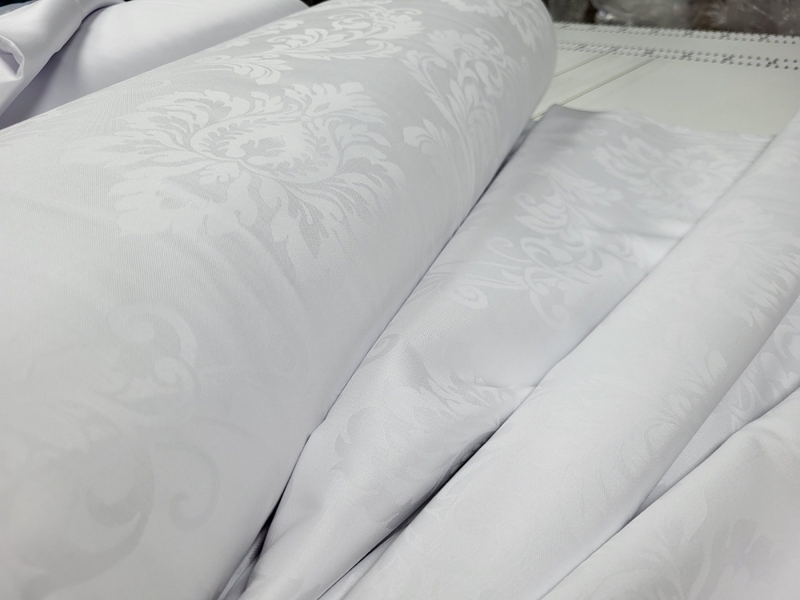 Комплект постельного белья Сатин JACQUARD, TIARA WHITE - изображение 20
