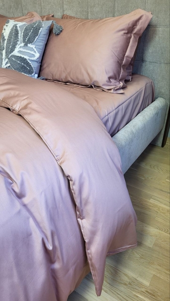 Комплект постельного белья Сатин однотонный MAUVE NEW, №350N - изображение 13