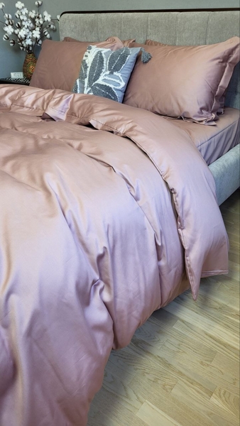 Комплект постельного белья Сатин однотонный MAUVE NEW, №350N - изображение 15