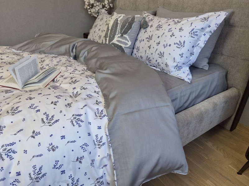 Комплект постільної білизни Сатин PREMIUM, BLUE SPRIG - зображення 10
