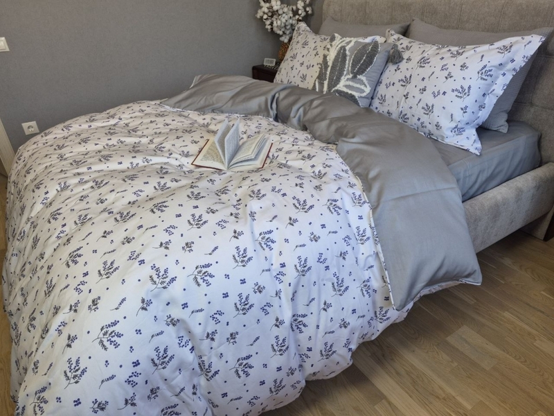 Комплект постільної білизни Сатин PREMIUM, BLUE SPRIG - зображення 11