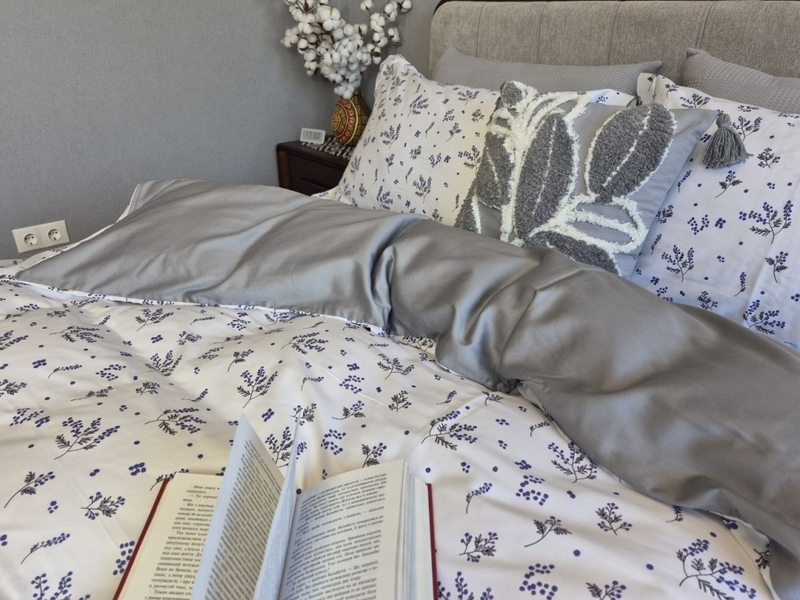 Комплект постільної білизни Сатин PREMIUM, BLUE SPRIG - зображення 19