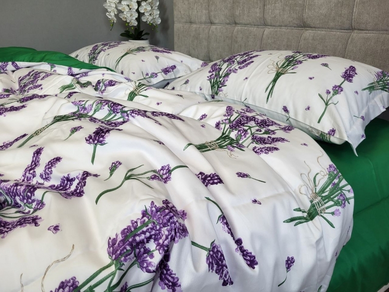 Комплект постільної білизни Сатин PREMIUM, LAVENDER - зображення 6