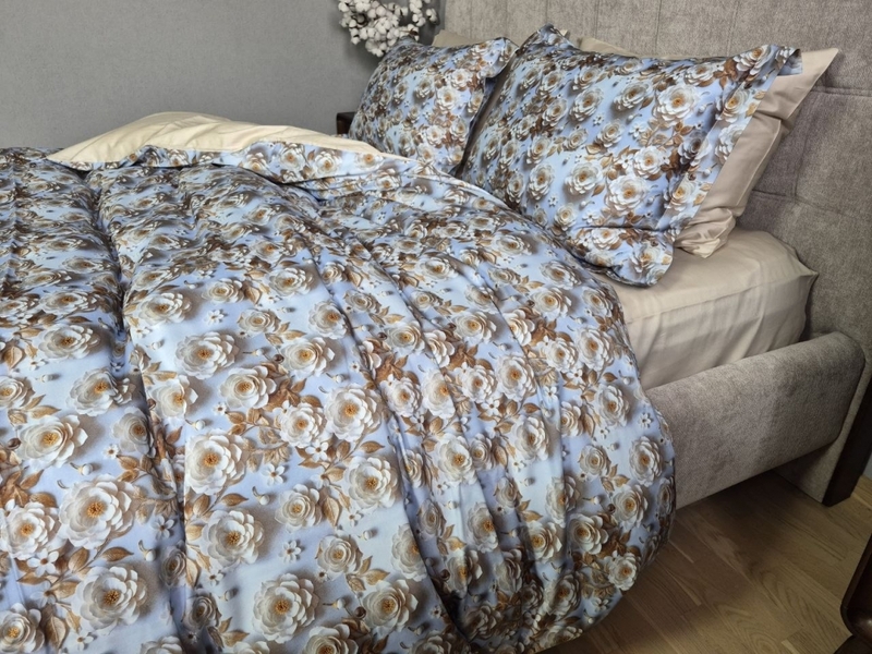 Комплект постельного белья Millefleur Сатин PREMIUM, 100 хлопок Турция - изображение 12