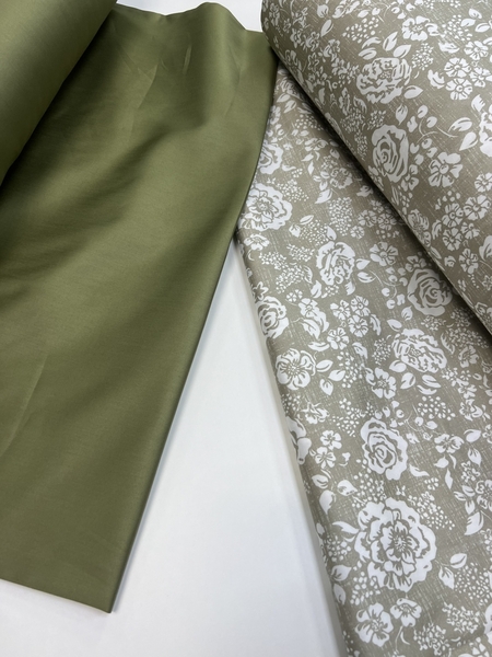 Комплект постільної білизни Сатин PREMIUM, MUSCAT OLIVE - зображення 4