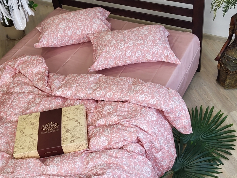 Комплект постельного белья Сатин PREMIUM, MUSCAT ROSE - изображение 12