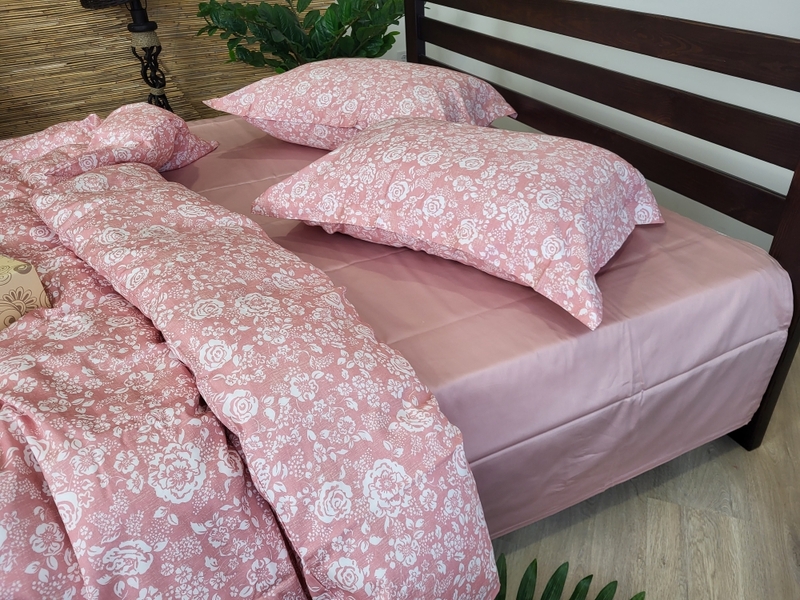 Комплект постельного белья Сатин PREMIUM, MUSCAT ROSE - изображение 6