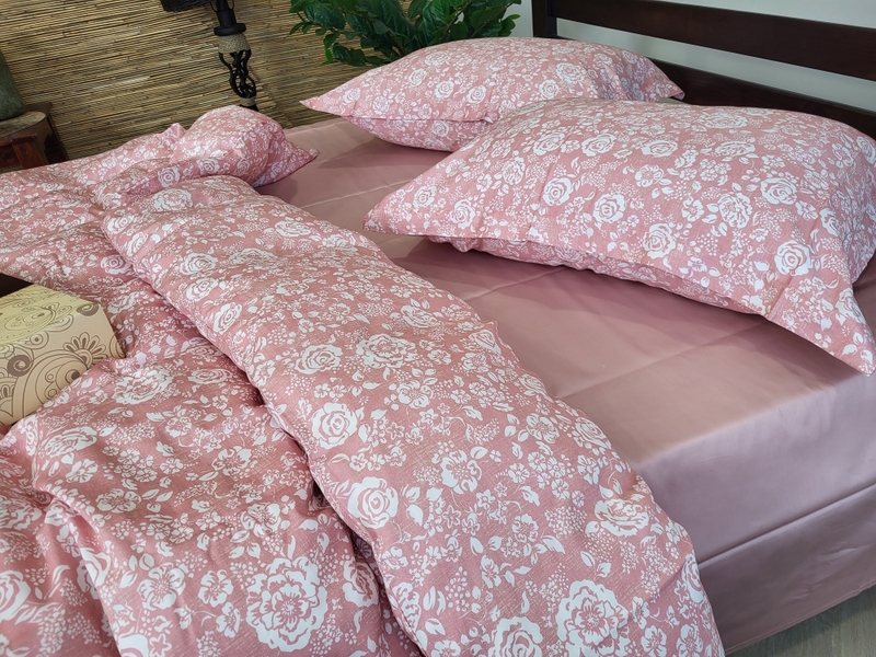 Комплект постельного белья Сатин PREMIUM, MUSCAT ROSE - изображение 9