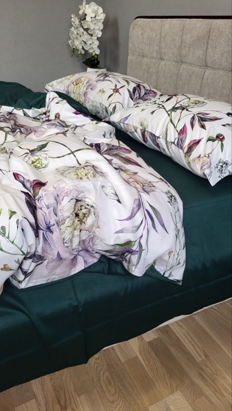 Комплект постельного белья Сатин PREMIUM, PEONIES - изображение 16