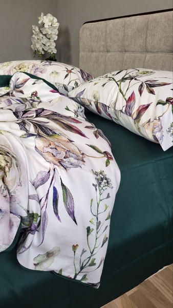 Комплект постельного белья Сатин PREMIUM, PEONIES - изображение 17