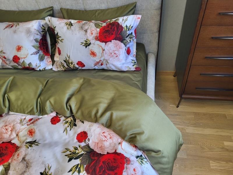 Комплект постельного белья Сатин PREMIUM, ROSE - изображение 1