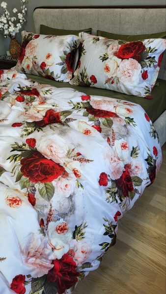 Комплект постельного белья Сатин PREMIUM, ROSE - изображение 11