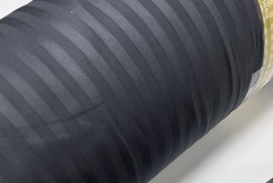 Комплект постільної білизни Сатин Stripe LUX DARK NIGHT 1/1см - зображення 2