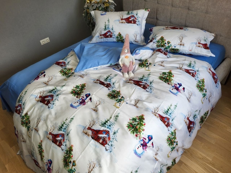 Комплект постільної білизни Сатин PREMIUM, NEW YEAR - зображення 10