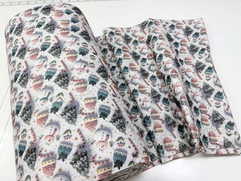 Комплект постільної білизни Шапулі Turkish Flannel 5D зі сніговиками та шапками - зображення 4
