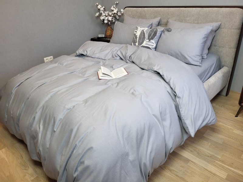 Комплект постільної білизни Сизий дим N16338, Turkish flannel - зображення 1