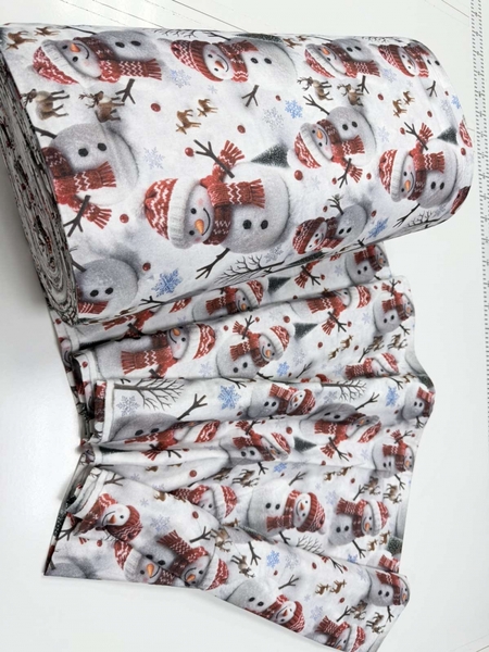 Комплект постільної білизни Сніговики, Turkish flannel 5D - зображення 10