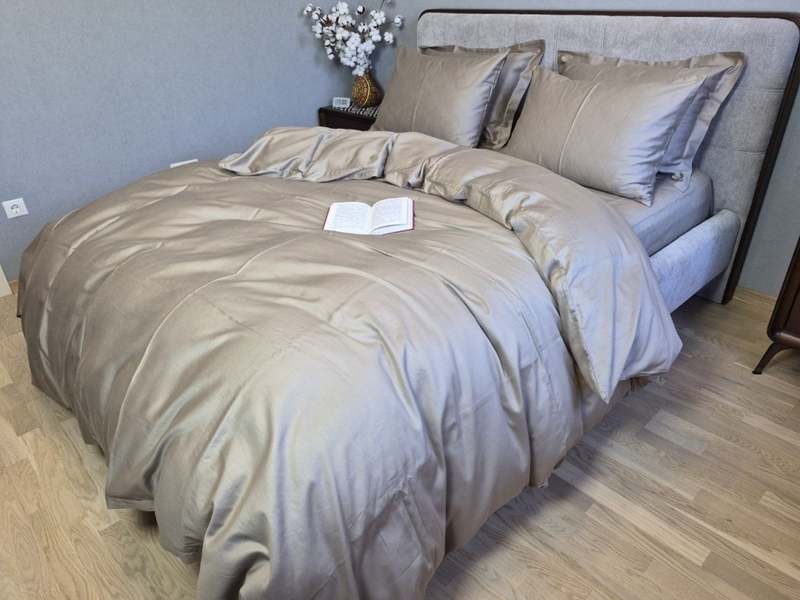 Комплект постільної білизни SOFT MOCCO, Turkish Satin, мокко однотонний - зображення 1