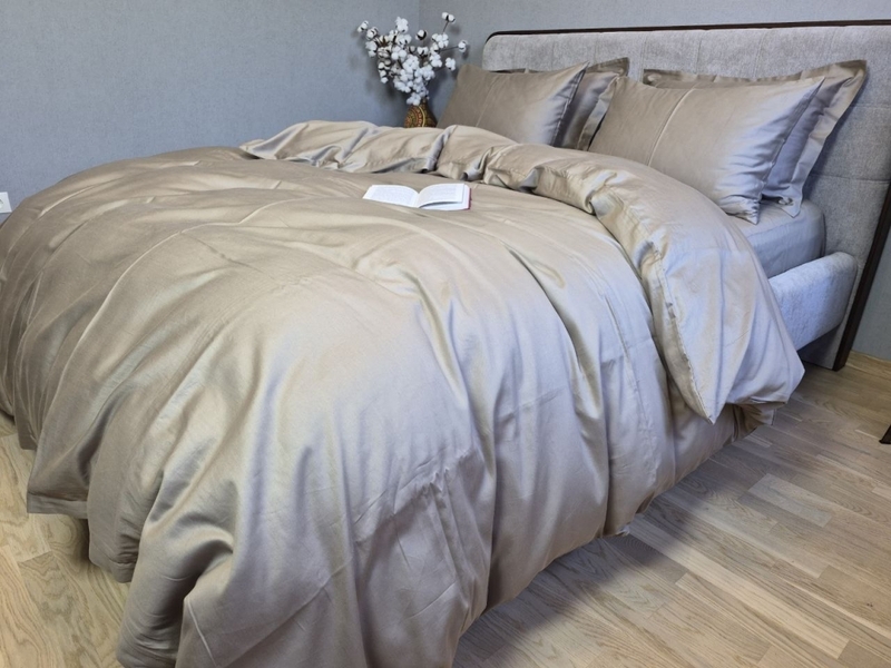 Комплект постільної білизни SOFT MOCCO, Turkish Satin, мокко однотонний - зображення 2
