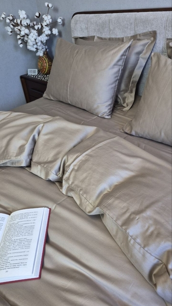 Комплект постільної білизни SOFT MOCCO, Turkish Satin, мокко однотонний - зображення 6