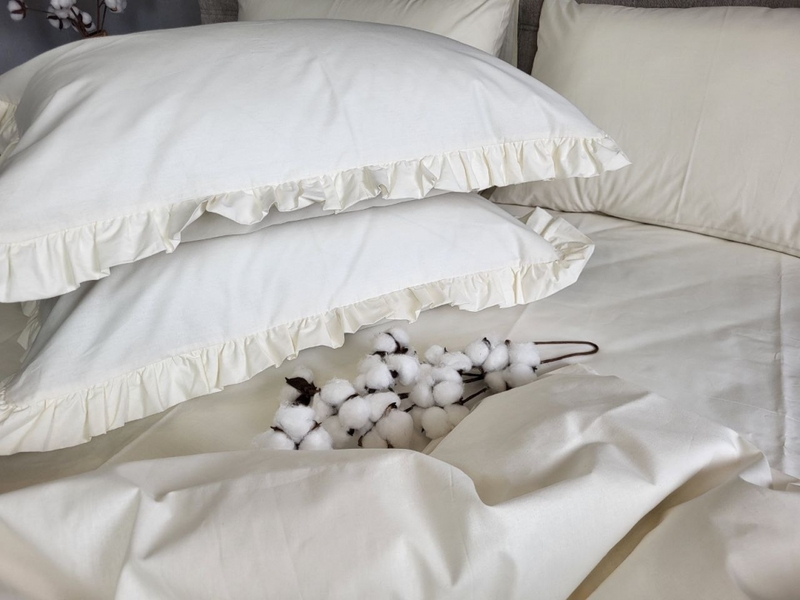 Комплект постельного белья SOLO №S101, cotton с рюшей - изображение 12