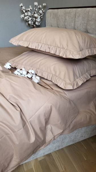 Комплект постельного белья SOLO №S122, cotton с рюшей - изображение 3