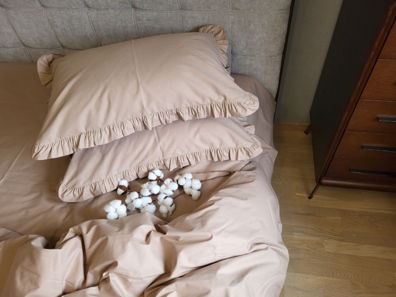 Комплект постельного белья SOLO №S122, cotton с рюшей - изображение 4