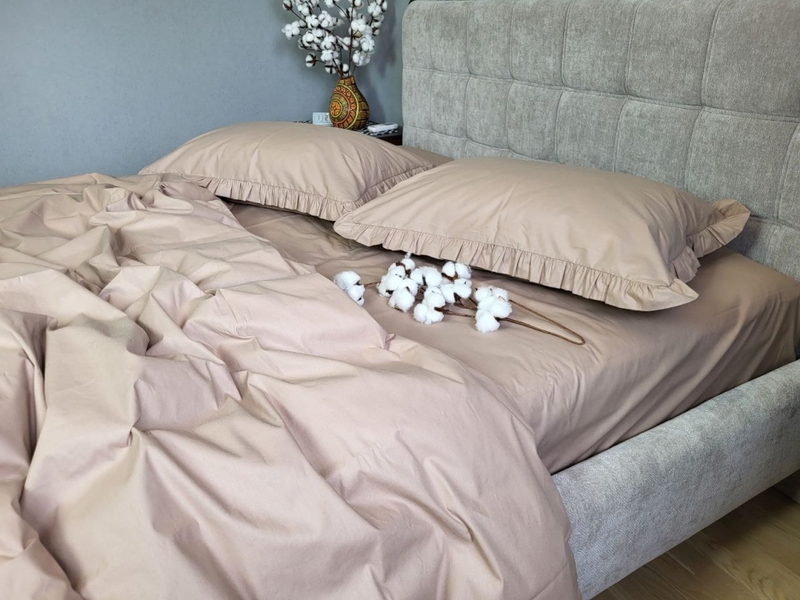 Комплект постельного белья SOLO №S122, cotton с рюшей - изображение 5