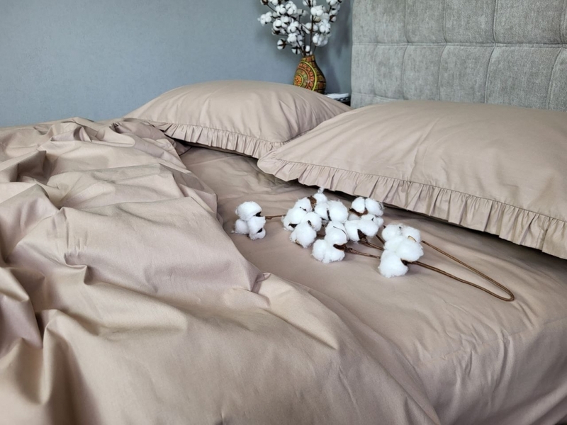 Комплект постельного белья SOLO №S122, cotton с рюшей - изображение 6