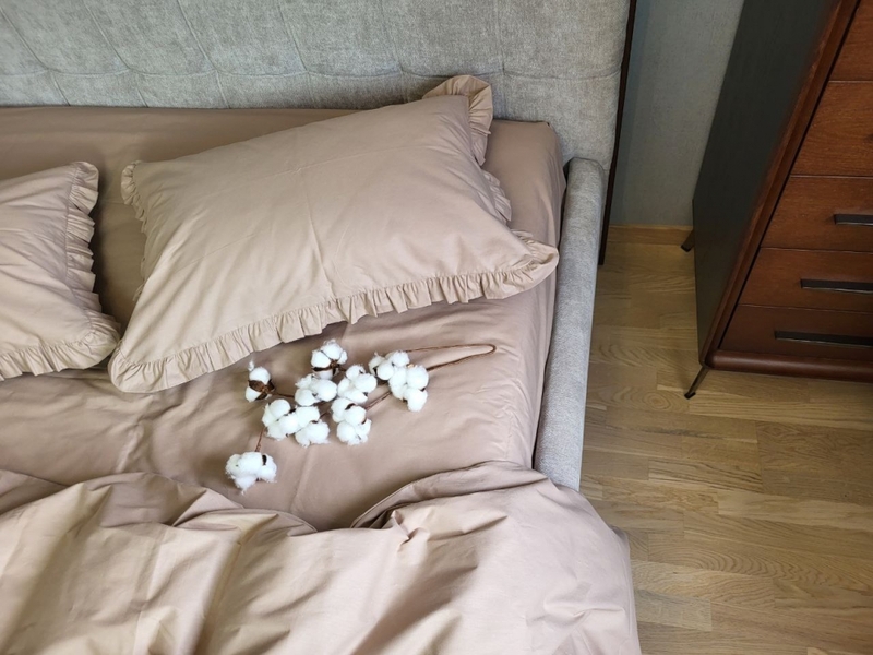 Комплект постельного белья SOLO №S122, cotton с рюшей - изображение 8