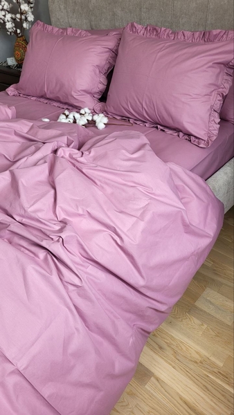 Комплект постельного белья SOLO №S165, cotton с рюшей - изображение 6