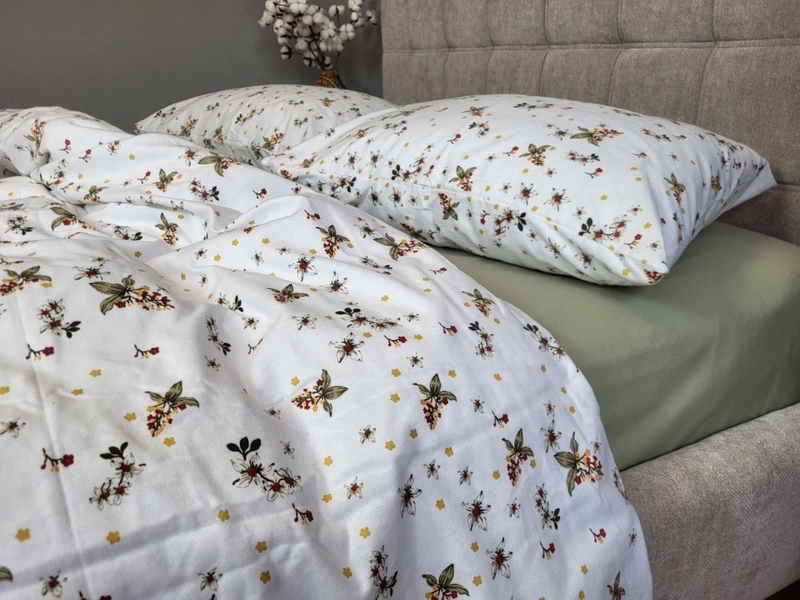 Комплект постельного белья Соната/фисташка, Turkish flannel - изображение 3