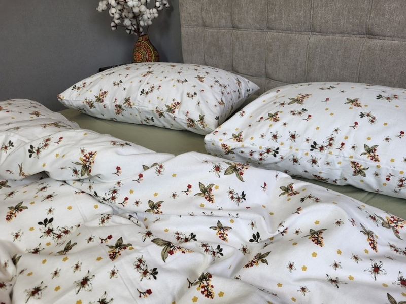 Комплект постельного белья Соната/фисташка, Turkish flannel - изображение 4