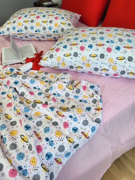 Комплект постільної білизни SPACE, Turkish flannel - зображення 6