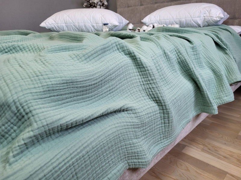 Муслиновое покрывало SPRING GREENS, MUSLIN - изображение 1