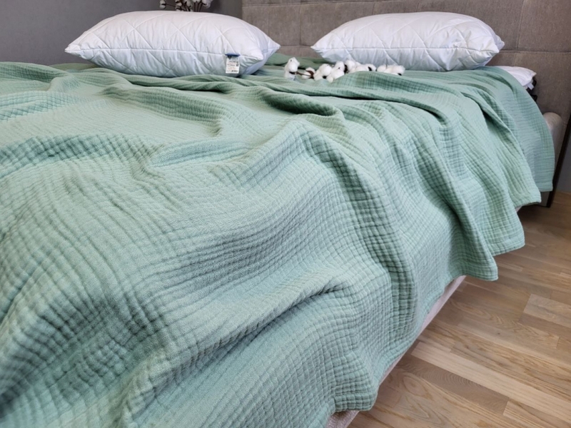 Муслиновое покрывало SPRING GREENS, MUSLIN - изображение 2